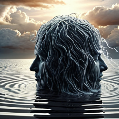 The Journey to Inner Peace**
    A person, initially surrounded by a visual representation of chaotic, racing thoughts and anxious energy (e.g., stormy clouds, blurred lines), gradually transitions into a state of profound calm and clarity, achieved through focused, deep breathing. The visual shifts to serene, flowing light or gentle ripples emanating from them. Emphasize the transformation from inner turmoil to tranquility. *Realistic, contemplative, soft lighting, serene atmosphere.*

2.  **