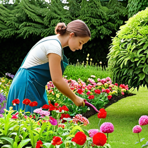 **Image:** A lush, well-maintained garden with vibrant flowers and plants, symbolizing a mind that is well-cared for and focused. Include a person tending to the garden.
    *   **Prompt:** A serene and meticulously maintained garden, bursting with colorful flowers and healthy plants, representing a focused and cultivated mind. A person is gently tending to the garden, pruning and nurturing the plants. Soft, diffused lighting.