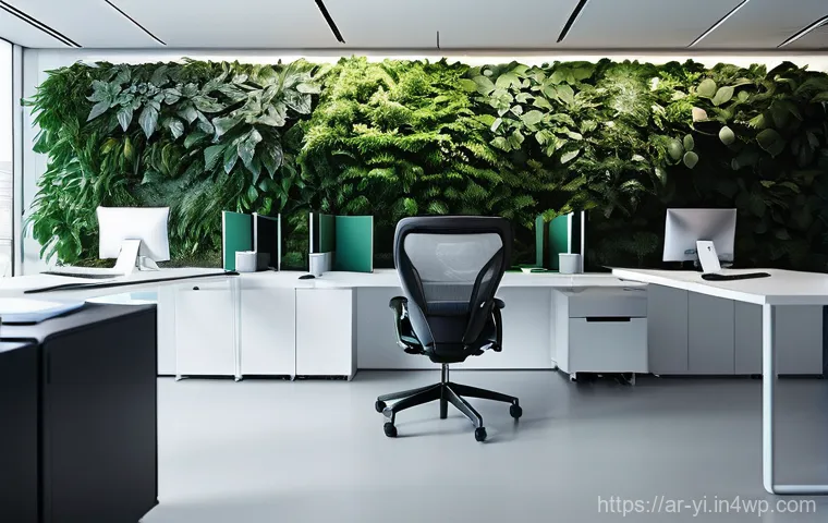 뇌파 조절과 동기 부여의 관계 - **Prompt for Focus and High Productivity:**
    "A sleek, futuristic office space bathed in soft, na...